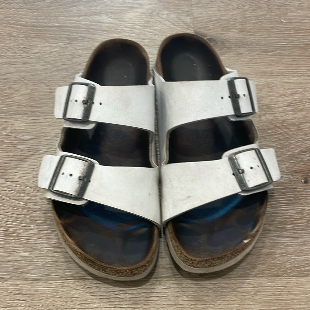 White Birkenstocks. Size 39
